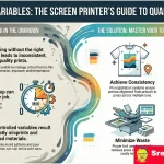 tools to Master Screen Printing Variables infograph