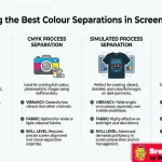 Choosing the Best Colour Separations in Screen Printing infographic