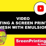 Coating a Screen Printing Mesh with Emulsion Screen Printing in one Minute by screenprintingnow
