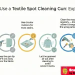 how to use Textile Spot Cleaning Gun infographic