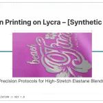 Screen Printing on Lycra Guide