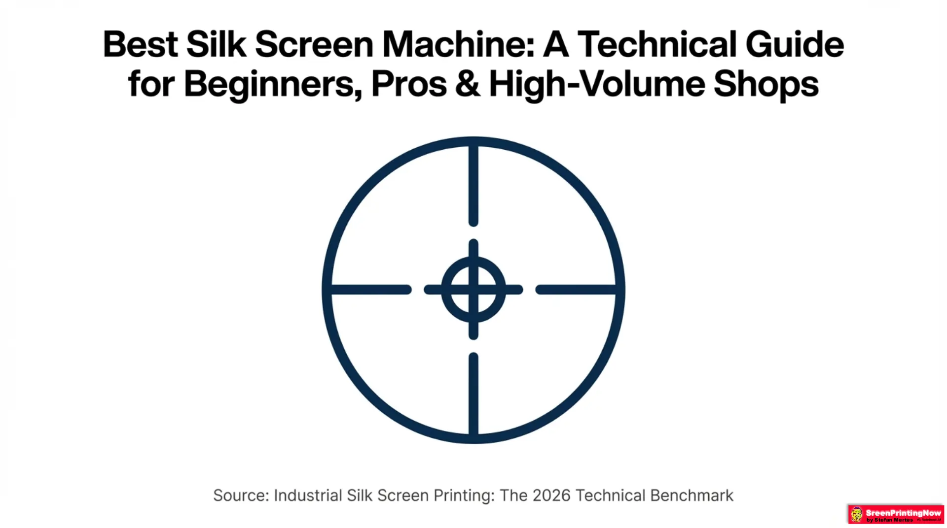 Screen Printing machines Benchmarks A Technical Guide slide 1
